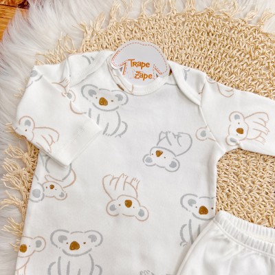 Conj. Body Manga Longa e Calça Coalas - Off White